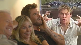 Chris Hemsworth Unearths ‘Croc Hunter’ Home Movie in Sweet Moment With Parents (Exclusive)
