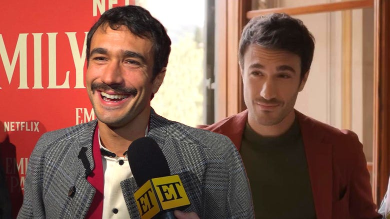 Eugenio Franceschini (Marcello) Likes Filming 'Emily in Paris' in France More Than Italy (Exclusive)