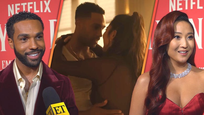 'Emily in Paris': Lucien Laviscount and Ashley Park React to Alfie-Mindy Trailer Moment (Exclusive)