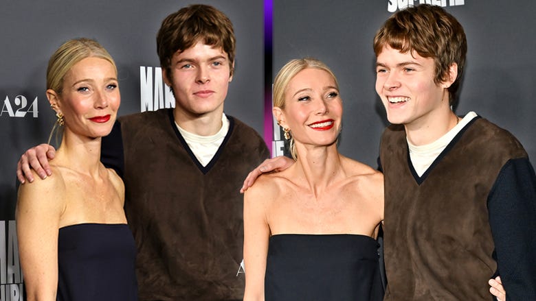 Gwyneth Paltrow Brings Grown-Up Son Moses Martin as Her Date to 'Marty Supreme' Premiere