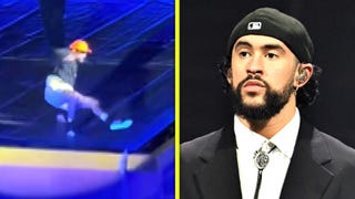 Bad Bunny Falls During Mexico City Concert