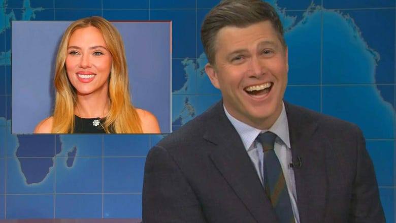 ‘SNL’: Colin Jost Forced to Make Fun of Wife Scarlett Johansson in Joke Swap