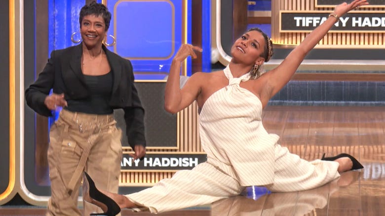 Ariana DeBose and Tiffany Haddish Have 'Hollywood Squares' Dance-Off! (Exclusive)