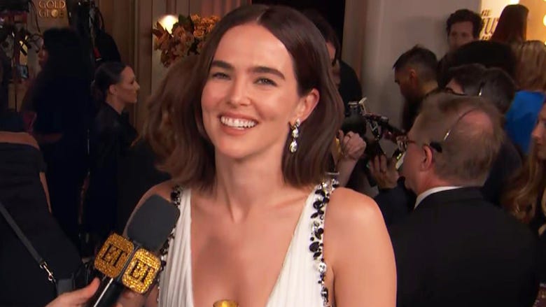 Zoey Deutch's Golden Globes Fashion Secret? A Lot of Tape! (Exclusive)