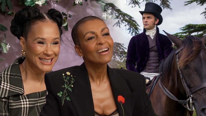 'Bridgerton's Golda Rosheuvel and Adjoa Andoh on Jonathan Bailey's 'Part 2' Return (Exclusive)