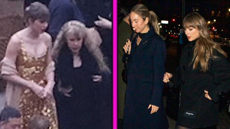 Taylor Swift Shimmers in Gold at Este Haim's New Year's Eve Wedding