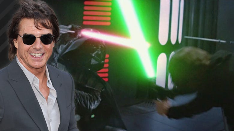 Tom Cruise Crashed New 'Star Wars' Set and Filmed Lightsaber Duel!