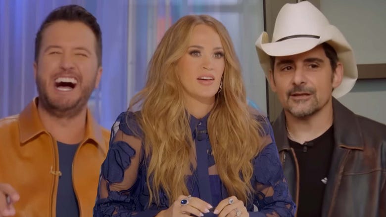 Luke Bryan Pranks Carrie Underwood Mid-Auditions on 'American Idol'