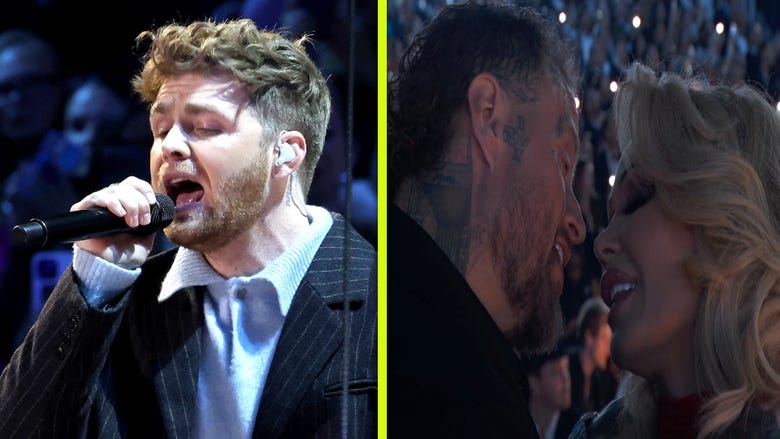 GRAMMYs: Jelly Roll and Bunnie Xo Get Romantic During Alex Warren's 'Ordinary' Performance