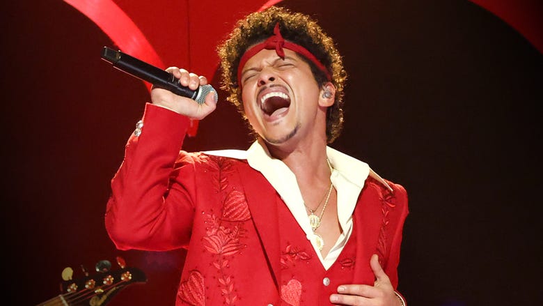 GRAMMYs: Bruno Mars Brings Soul and Swag in His First Solo Performance in 8 Years