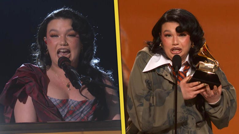 Lola Young Performs 'Messy' Before Taking Home Her First GRAMMY