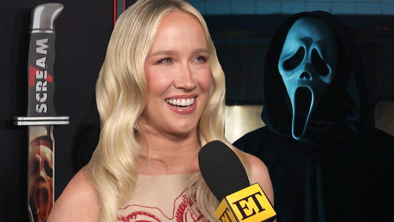 Scream 7': Anna Camp Breaks Into Song Mid-Interview, Reacts to Rumors She's Ghostface (Exclusive)