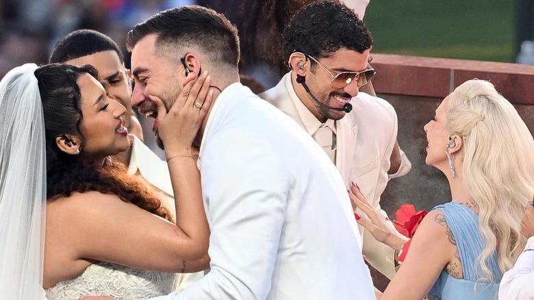Bad Bunny Halftime Show: Couple Reacts to Really Getting Married Mid-Super Bowl LX