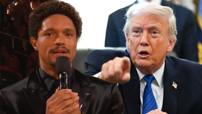Donald Trump Threatens to Sue 'Total Loser' Trevor Noah Over 'Defamatory' GRAMMYs Epstein Joke