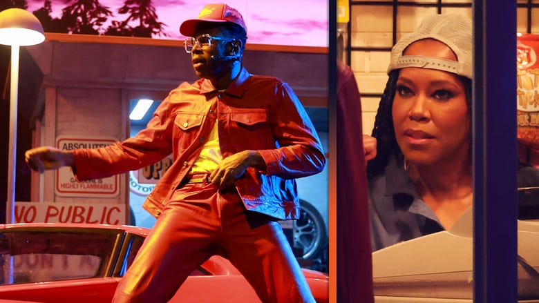 Tyler, The Creator Performs 'Sugar On My Tongue' at the GRAMMYs Alongside Regina King