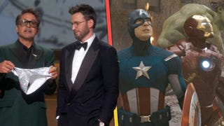 Oscars: Robert Downey Jr. and Chris Evans Have 'Avengers' Reunion
