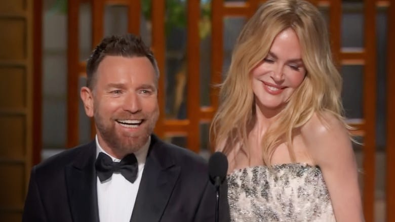 Oscars: 'Moulin Rouge' Reunion for Nicole Kidman and Ewan McGregor