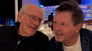 Michael J. Fox Shares 'Back to the Future' Reunion With 'Bestie' Christopher Lloyd