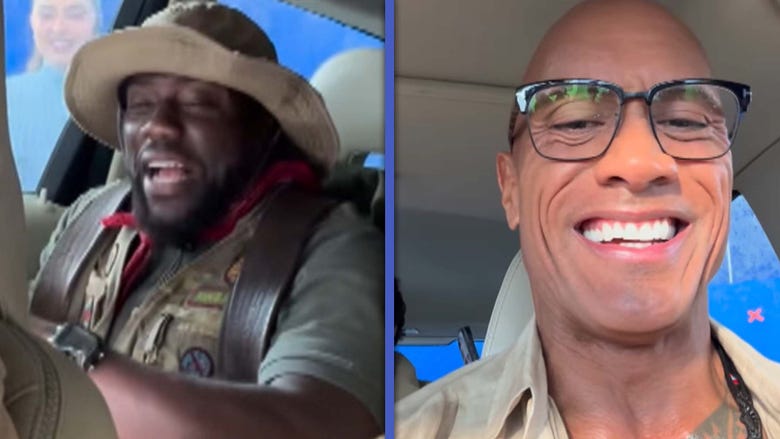Dwayne Johnson Shares Kevin Hart's Crash Out Behind the Scenes of 'Jumanji 4'