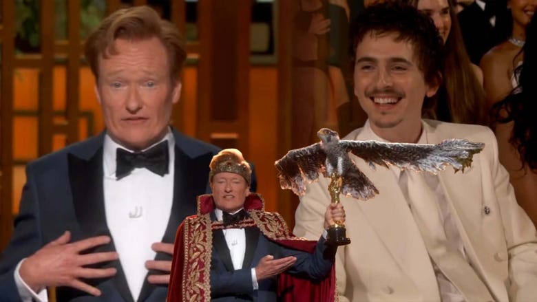Oscars: Conan O'Brien Roasts Timothée Chalamet and More in 'Wild' Opening Monologue