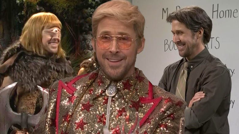 ‘SNL’: Ryan Gosling Breaks Character in Nearly Every Sketch